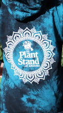 Load image into Gallery viewer, Mandala – Teal/Black Tie-Dye Hoodie