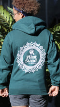 Load image into Gallery viewer, Plant Stand Mandala Green Zip-Up Hoodie