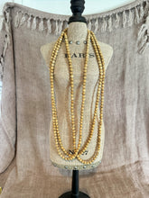 Load image into Gallery viewer, Tan Bead Necklace
