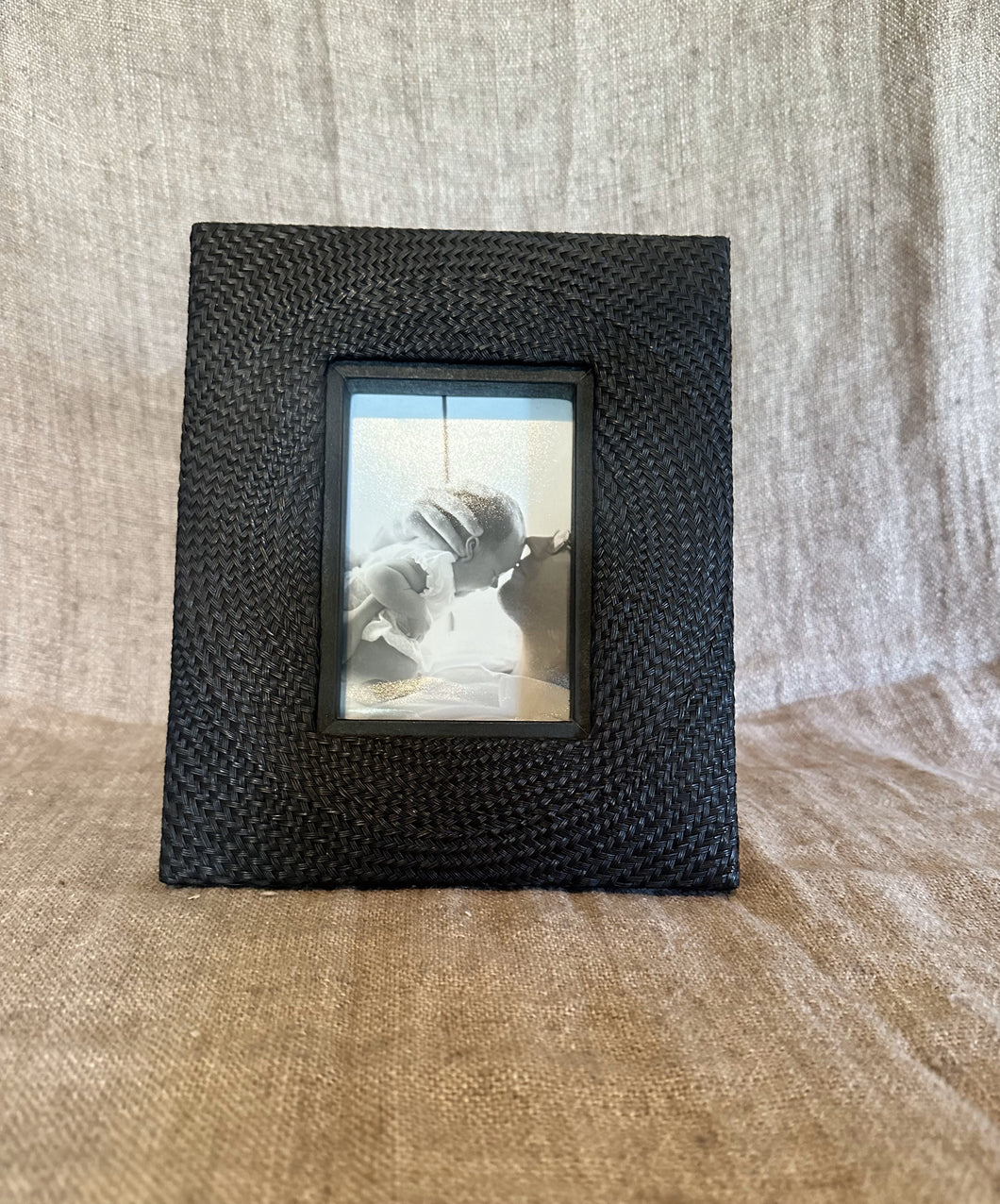 Black Wicker Picture Frame