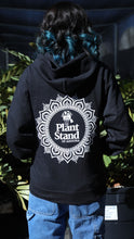 Load image into Gallery viewer, Plant Stand Mandala Black Zip-Up Hoodie
