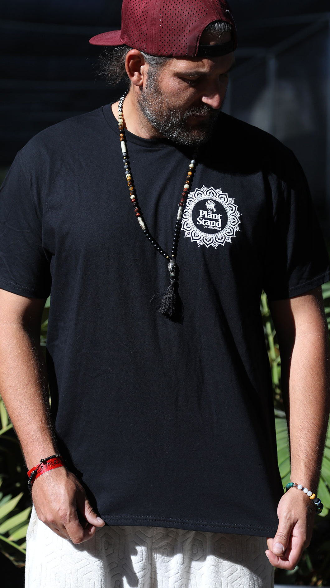 Garden Gangster Mandala Black Tee