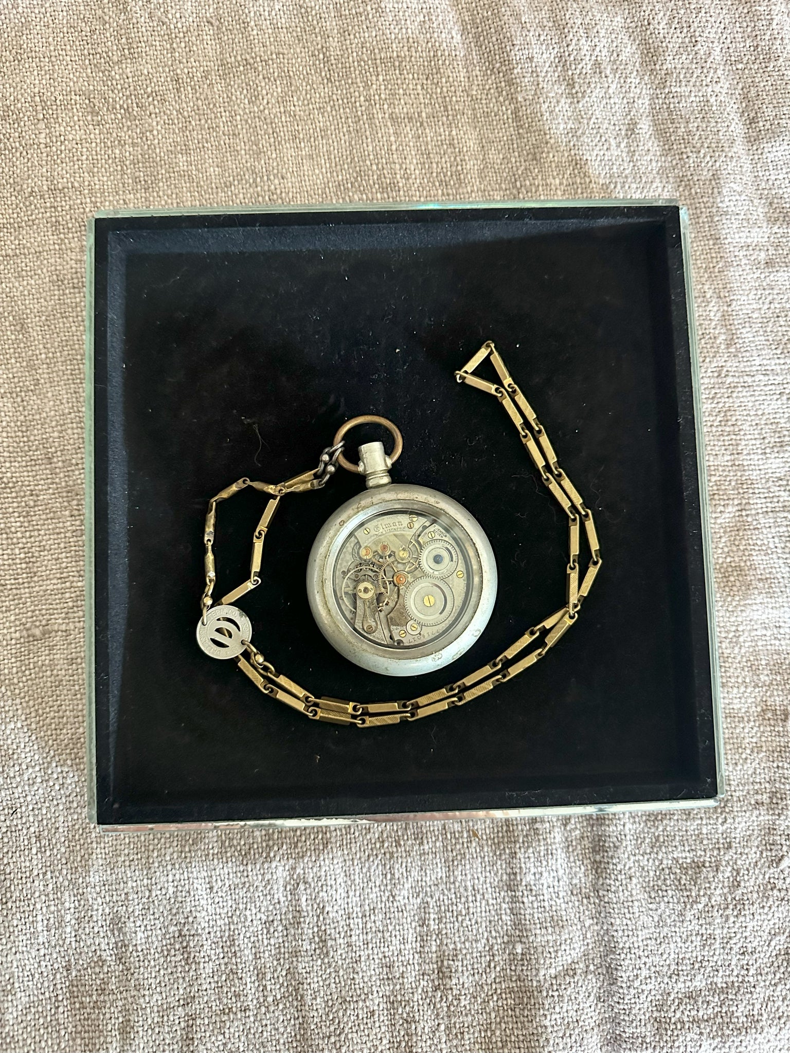 Vintage Pocket Watch Necklace T4