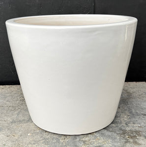 Ceramic V Shape Planter White