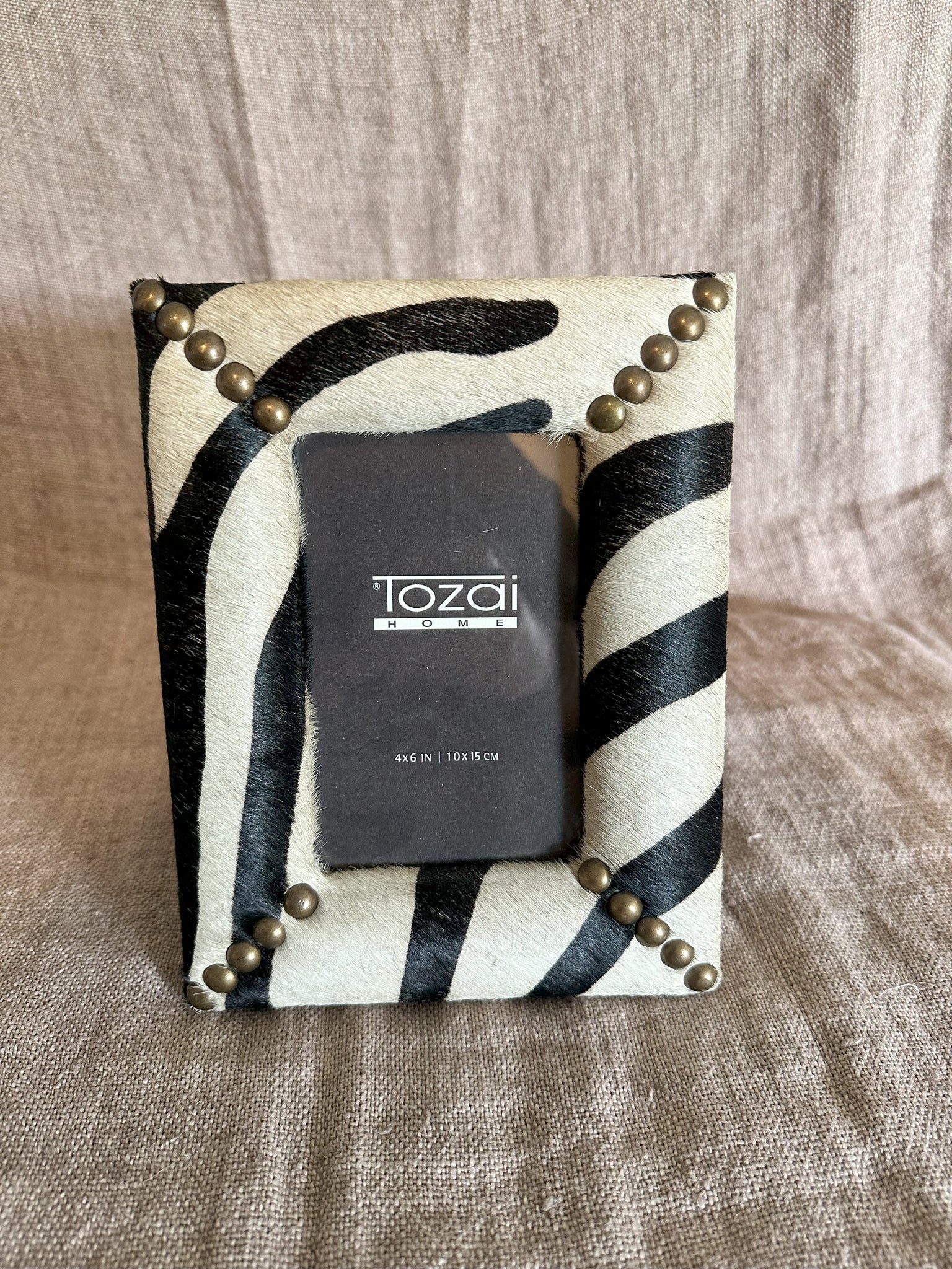 Zebra Leather Photo Frame