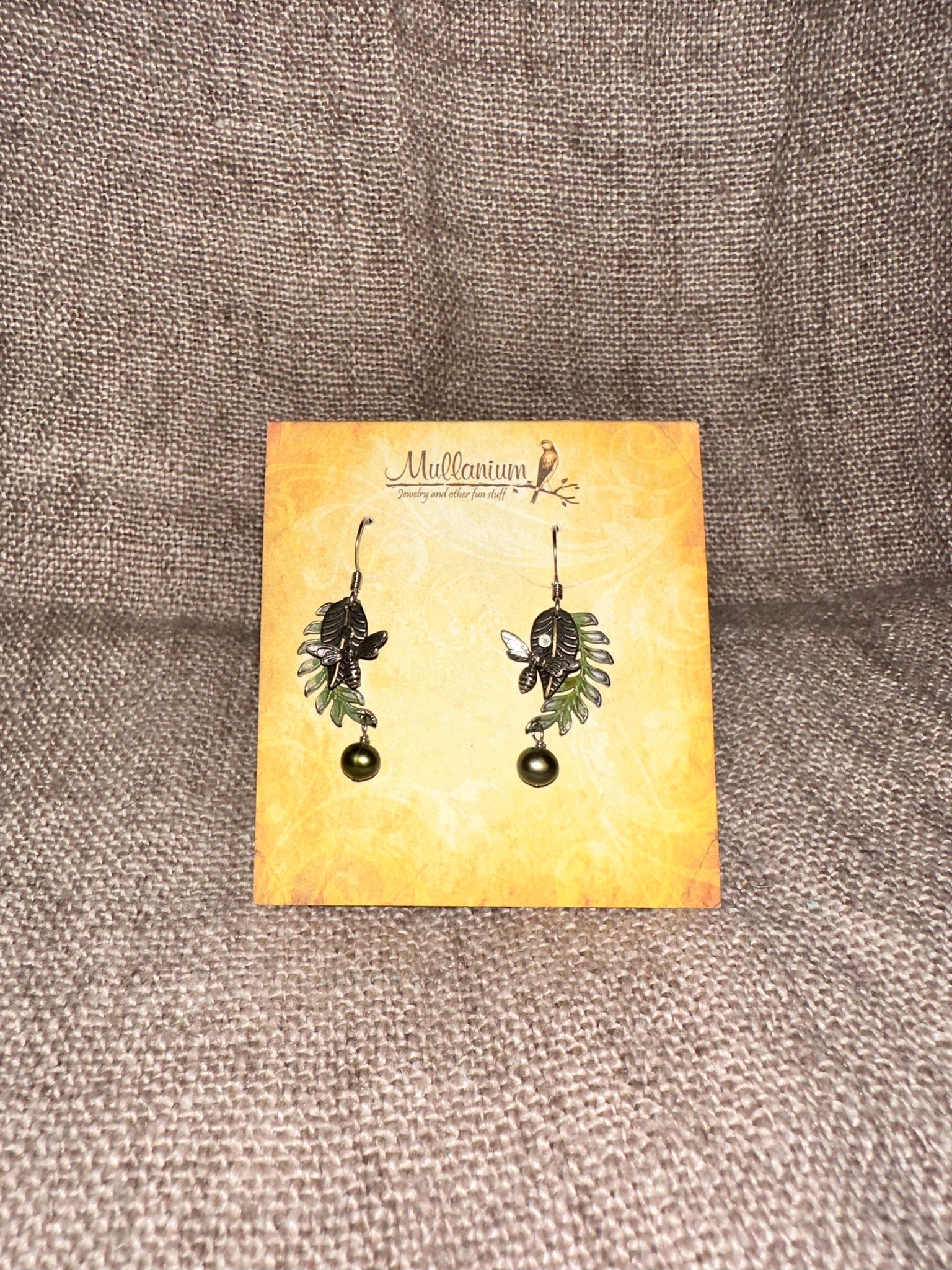 Bee & Leaf Earrings