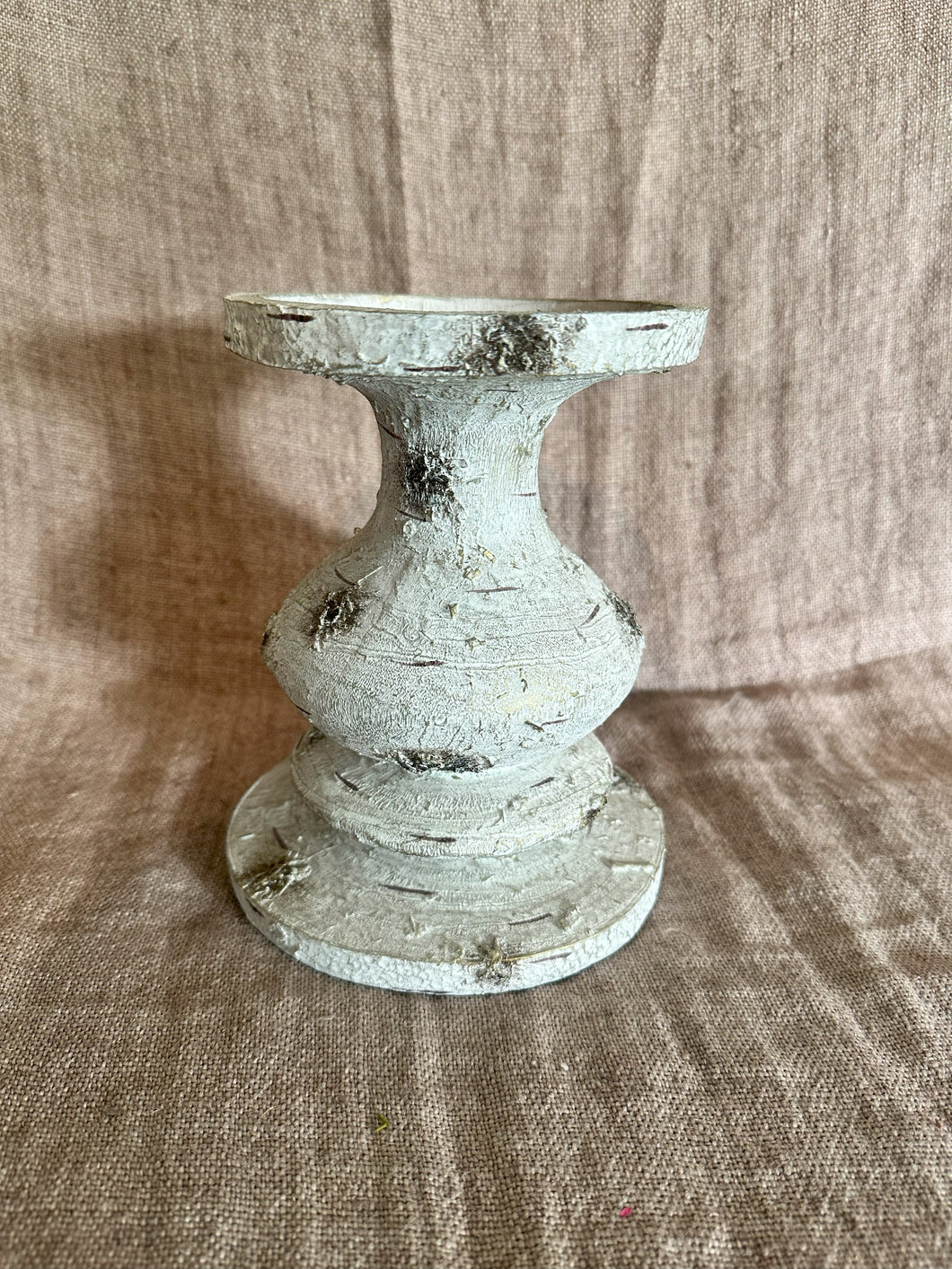 Birch & Gold Candle Holder (MED)