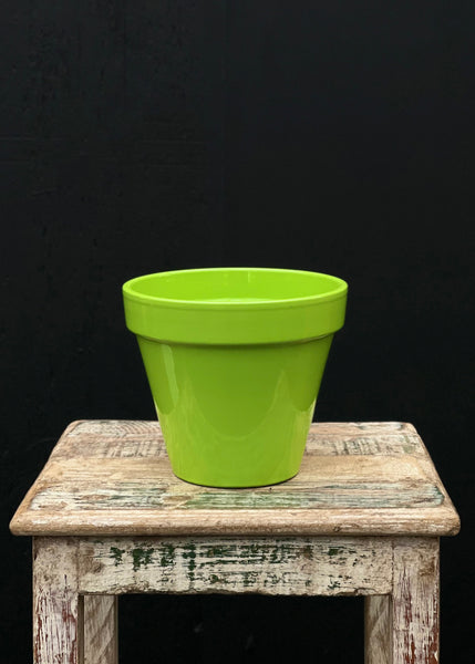 4" PowderCoated Pot & Saucer 4"